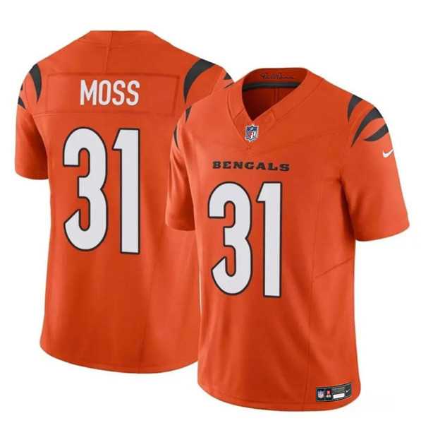 Men & Women & Youth Cincinnati Bengals #31 Zack Moss Orange 2024 F.U.S.E. Vapor Untouchable Limited Stitched Jersey->cincinnati bengals->NFL Jersey